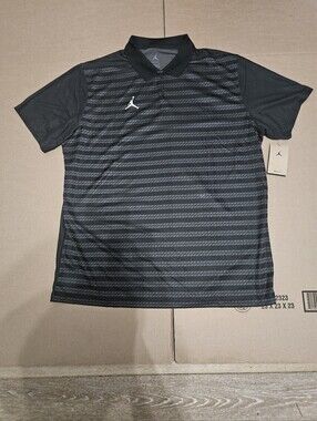 Nike Jordan Dri Fit Golf Black Polo